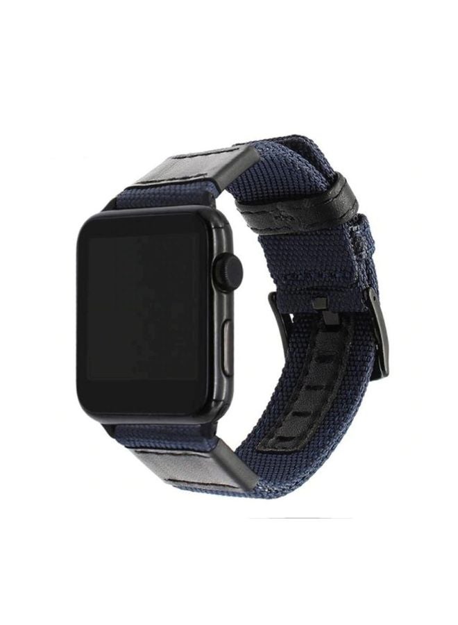 Ozone Replacement Watch Strap For Apple Series 3/2/1 42mm/44mm Dark Blue - Image 4