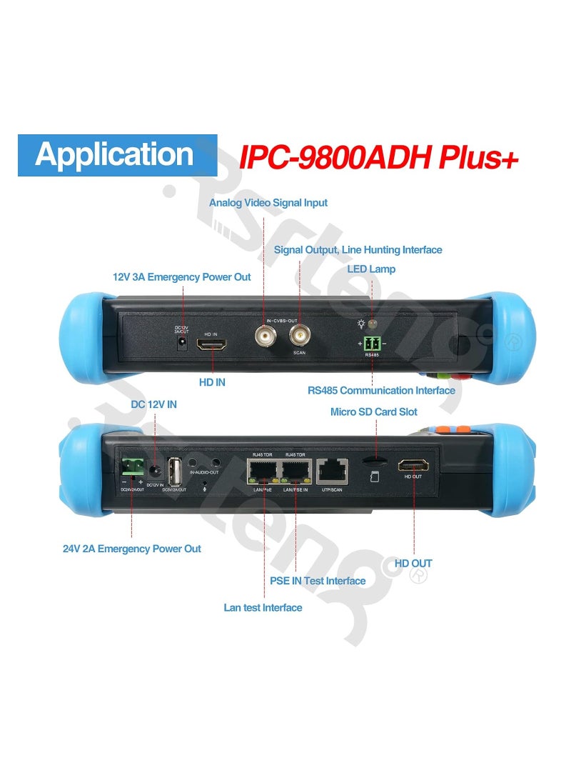 Generic - IPC-9800ADHS-Plus CCTV IP&Analog Camera Tester Test 7-inch - Image 1