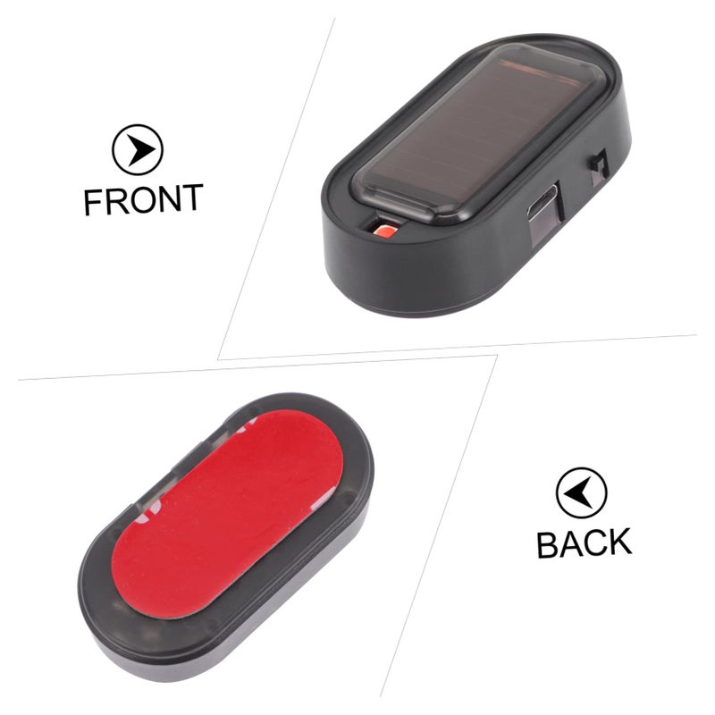 سيارة تعمل بالطاقة الشمسية لمكافحة السرقة تحذير ضوء LED وامض مع شحن USB سهلة التركيب - Image 5