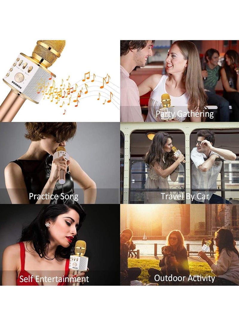 general Wireless Bluetooth Karaoke Microphone, 3-in-1 Portable Handheld Microphone Speaker Machine for all Smartphones - Image 5