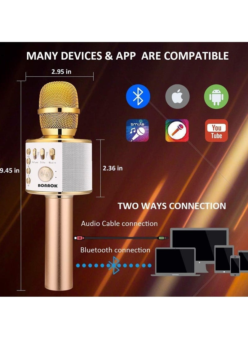 general Wireless Bluetooth Karaoke Microphone, 3-in-1 Portable Handheld Microphone Speaker Machine for all Smartphones - Image 3