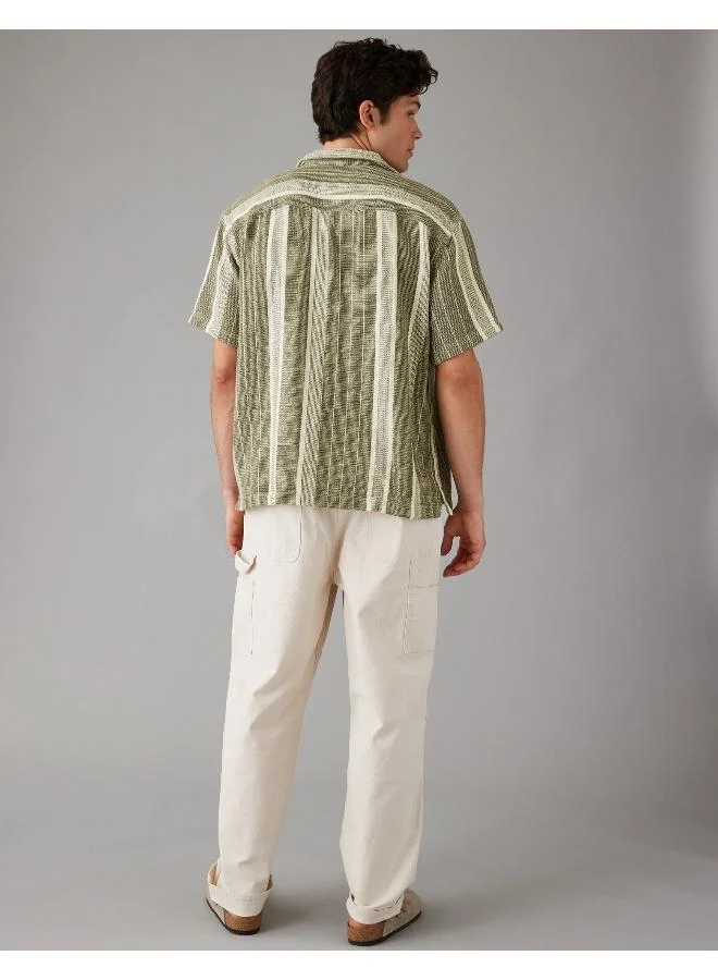 امريكان ايجل Striped Relaxed Fit Button Down Shirt