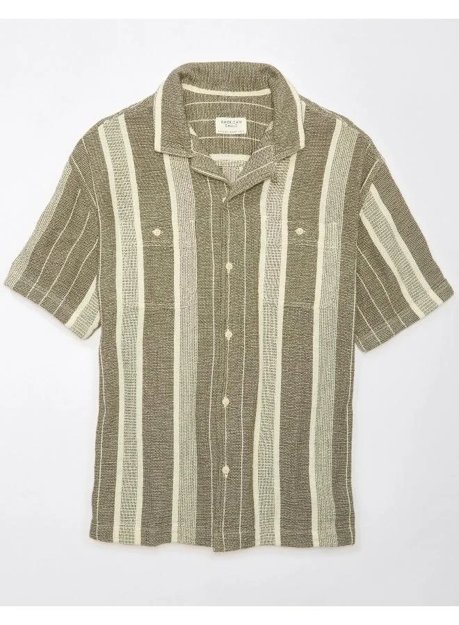 امريكان ايجل Striped Relaxed Fit Button Down Shirt