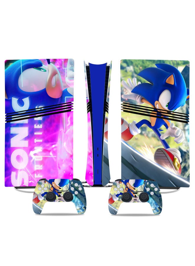 Chivalrous PS5 Pro Game Machine Color Stickers Color Film Body P5 Sticker Skin Sticker Ratchet-Color:TN-P5PDigital-1550 - Image 5