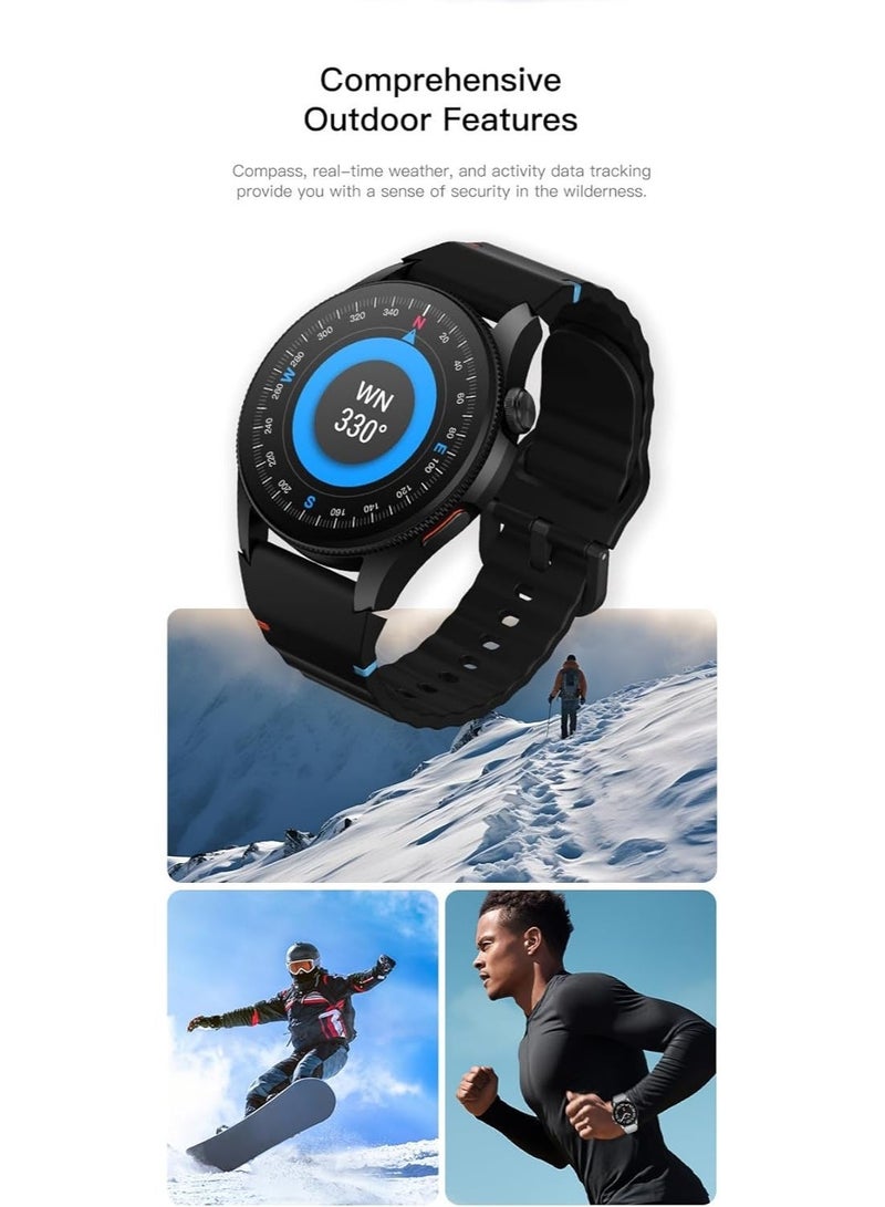 Outbox OB12 Smart Watch – 1.43" AMOLED, 4G Calling, 5-System Global GNSS Tracking, 3ATM Water Resistant. - Image 3