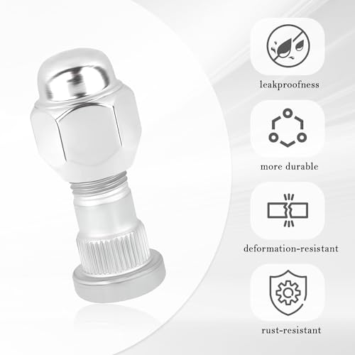 Salior 2 Set Wheel Stud Bolt Kit,M12x1.5 Wheel Bolts & Wheel Lug Nuts OEM#52950-14140,52950-M1000 for Front/Rear Wheel,Compatible with Hyundai Santa Fe Sonata,Kia Rio Sportage - Image 4