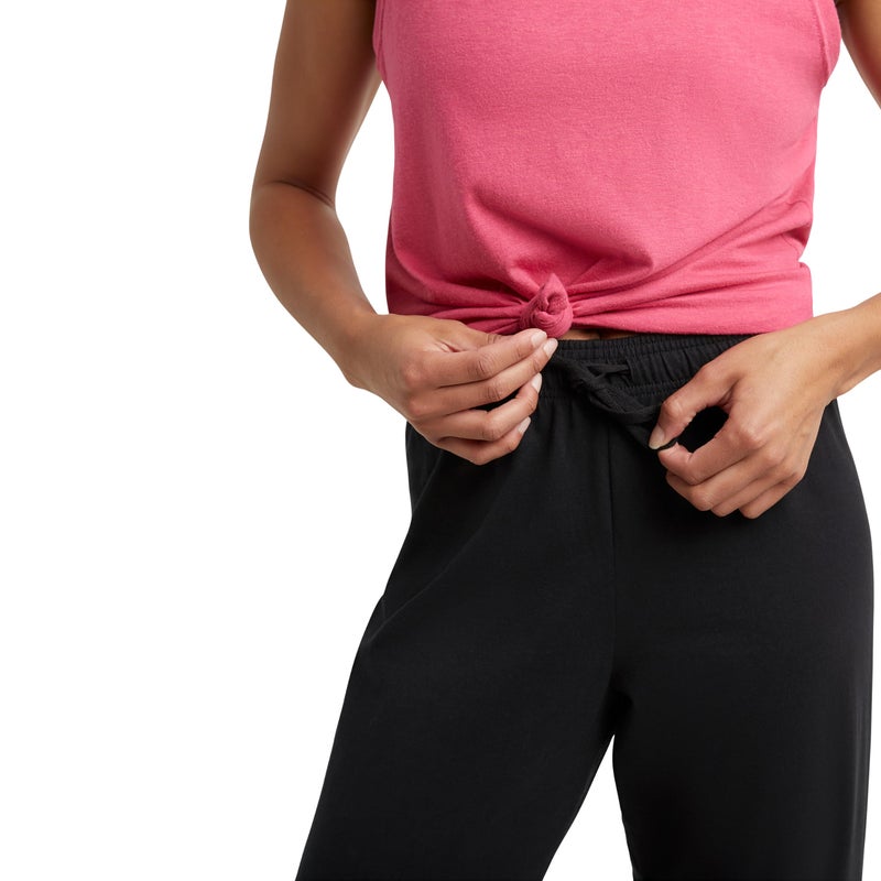 Champion, Lightweight Lounge, Comfortable Jersey Pants for Women, 31.5" (Plus Size Available), Black, Large - Image 4