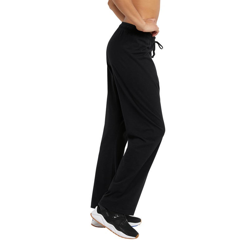 Champion, Lightweight Lounge, Comfortable Jersey Pants for Women, 31.5" (Plus Size Available), Black, Large - Image 3