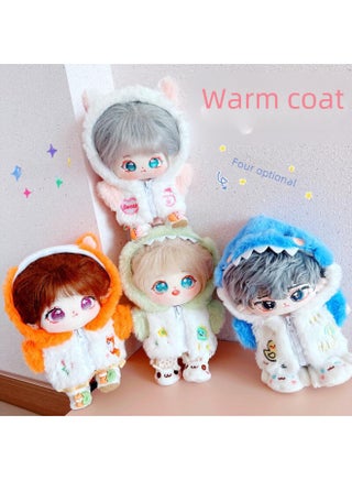 20cm Cotton Doll Clothes Star Doll Nude Plush Warm Jacket Toy Soft Stuffed Clothing For Girls Play Dress Up Fun-Specifications:20cm-Color:Green Dinosaur Warm Coat - pzsku/Z3447F093F0BB8508564CZ/45/1746224383/ec55a187-13b3-49d3-931b-78234a17f98a