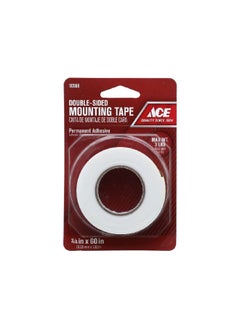ACE Double Sided Mounting Tape White 3/4 x 60 Inch 522289 