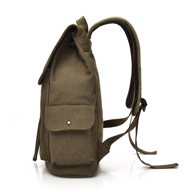 Fashion Trendy Backpack Unisex Casual Canvas Travel Backpack Senior High School College Student Schoolbag Fm9116 - Image 3