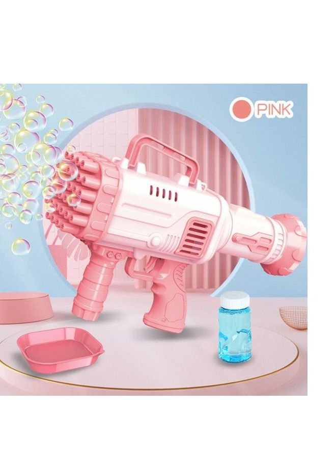 Bubble Machine Gun 32 Holes For Outdoor And Indoor Kids Toddlers And Adult Toy Multicolor - Image 1