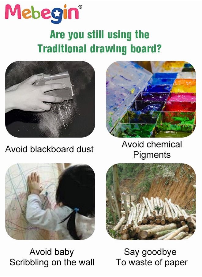 MEBEGIN - 8.5 Inch Writing Painting Board, Multifunctional Drawing Writing Tablet, Creative Dinosaur-shaped Doodle Board, Electronic Drawing Tablet Drawing Pad with One-click Erase Function, Educational Learning Board, Portable Travel Toys, Ideal Gift for Kids - Image 1