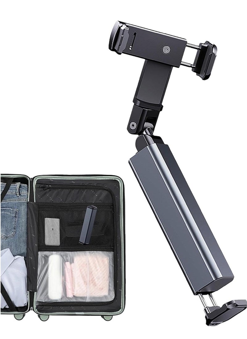 ELTRAZONE - Airplane Phone Mount – Travel Must-Have, 360° Rotation Foldable Pocket-Sized Phone Stand for Airplane Seat Back, Tray Table, Car Back Seat, Trunk – Universal Compatibility for iPhone, Samsung & More - Image 1