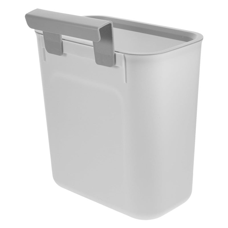 Wall Mounted Kitchen Trash Can White Plastic Press Ring For Cabinet Door Space Saving - Image 2
