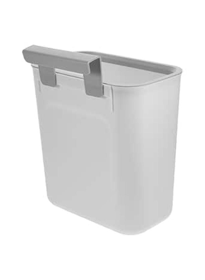 Wall Mounted Kitchen Trash Can White Plastic Press Ring For Cabinet Door Space Saving - Image 1
