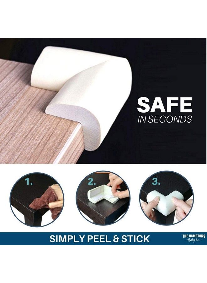 Leeonz Soft Baby Proofing Corner Guards & Edge Protectorspretaped Table Corner Protector Child Safety Furniture Bumper Sharp Corner Cushions (Pack Of 4) - Image 5