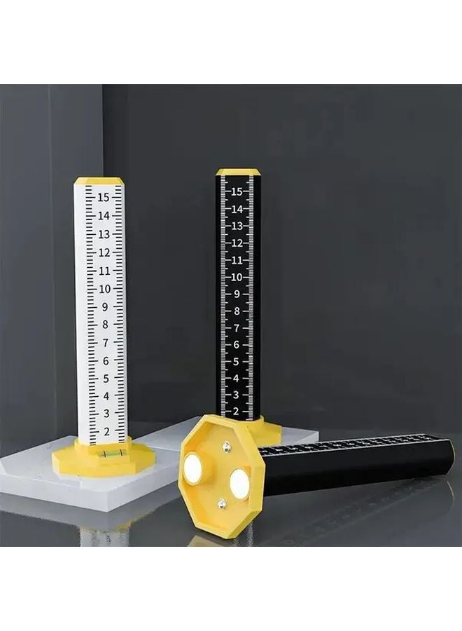 Magnetic Dual Purpose Laser Level Ruler Aluminium Stainless Steel Ceiling Leveling Tool - Image 2