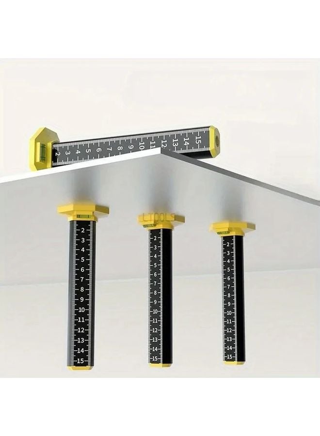 Magnetic Dual Purpose Laser Level Ruler Aluminium Stainless Steel Ceiling Leveling Tool - Image 5