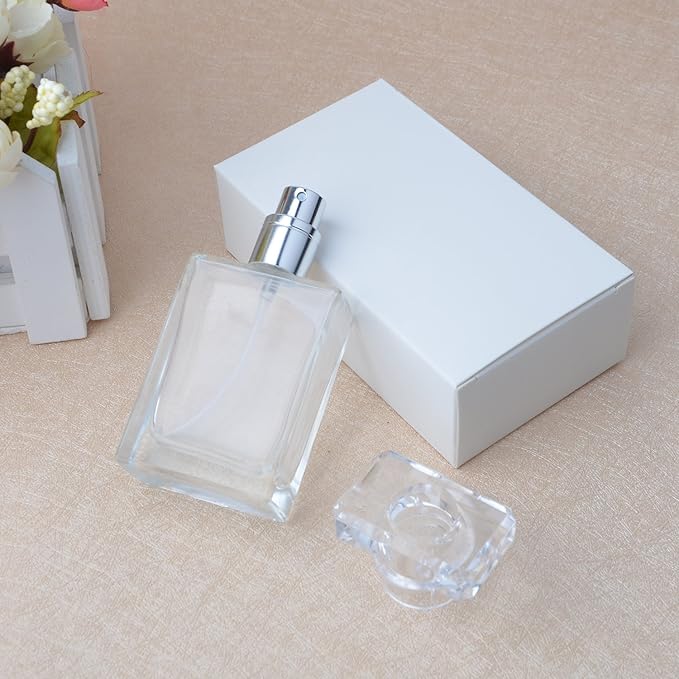 زجاجة عطر فارغة قابلة لإعادة التعبئة سعة 30 مل من إنسلز، زجاج أسود محمول مع علبة تجميل من الألمنيوم للسفر باللون الأسود
