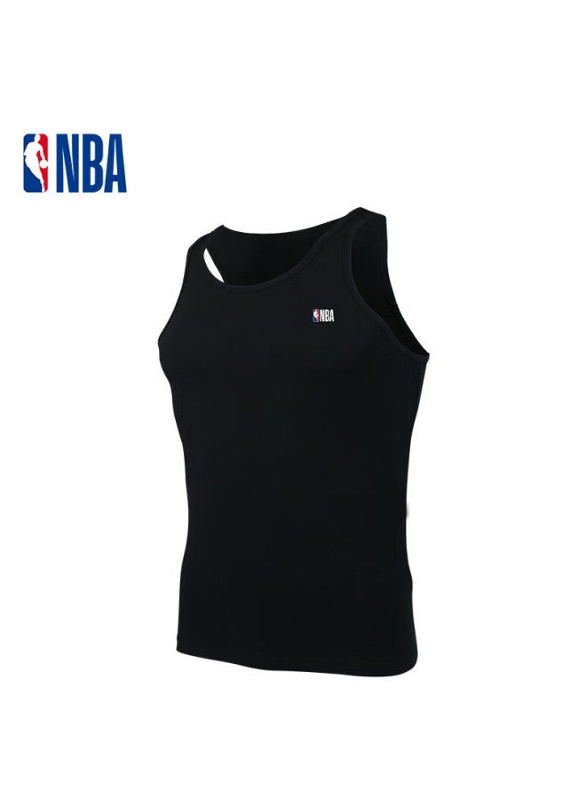 Nba Men's Tank Top, Summer Solid Color, Elastic Cotton Undershirt, Slim-fit Vest, Sleeveless Basketball Sports Base Layer Set - Image 1