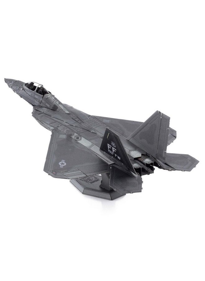 ميتال إيرث - مجموعة نماذج معدنية ثلاثية الأبعاد لطائرة F-22 Raptor Me1016 - Fascinations - Image 1
