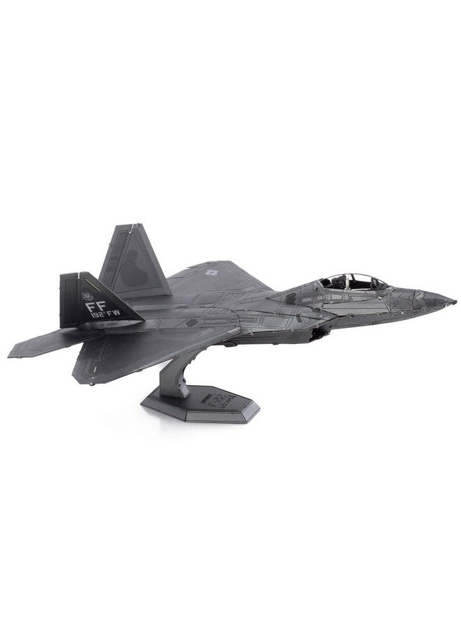 ميتال إيرث - مجموعة نماذج معدنية ثلاثية الأبعاد لطائرة F-22 Raptor Me1016 - Fascinations - Image 1