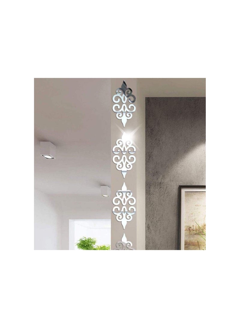 GGOOT 10pcs Self-Adhesive Tiles 3D Mirror Wall Stickers Wall Decal Home Decor Poster - Image 2