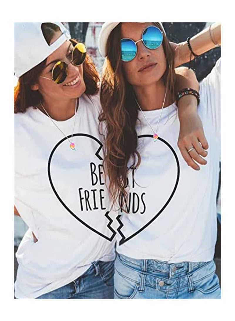 Heart BFF Necklace Friendship Necklaces Best Friends Forever Mermaid Tail Pendant Friendship Gifts for Girls Women  - Image 4