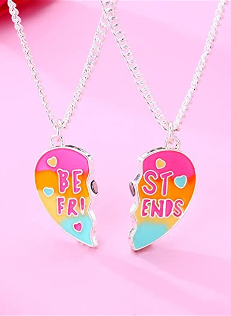 Heart BFF Necklace Friendship Necklaces Best Friends Forever Mermaid Tail Pendant Friendship Gifts for Girls Women  - Image 2