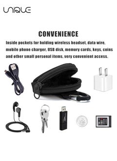 Unique 2Pcs Coin Pouch Holder, Upgraded Tactical EDC Pouches, Small Keychain Coin Purse with Triangle Buckle for Outdoor Travelling, Hiking, Fishing, Cycling, Hunting, etc  - Image 4