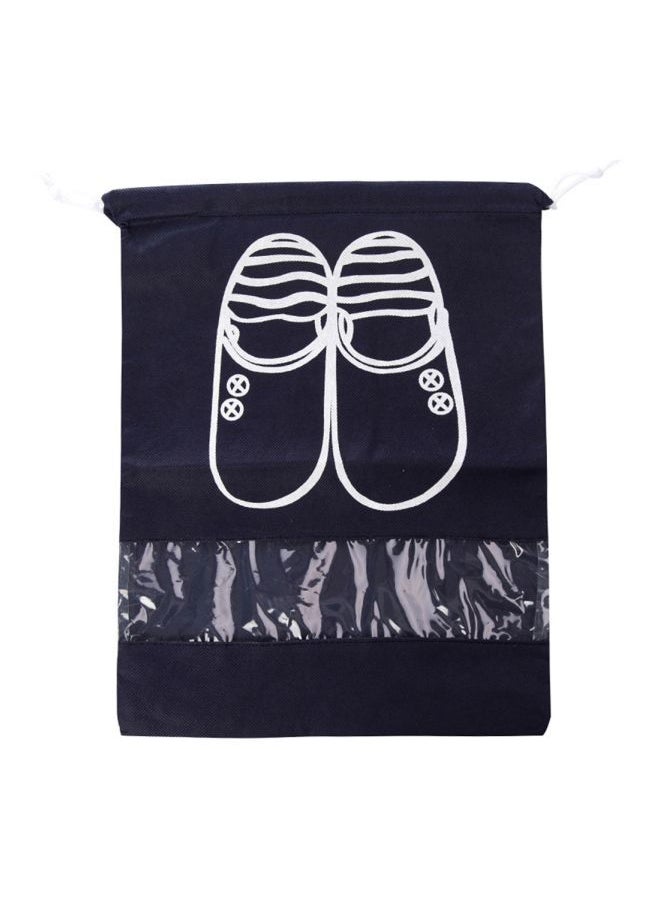 NIBEMINENT 4-Piece Waterproof Shoe Storage Bag Set Navy Blue/White  - Image 1