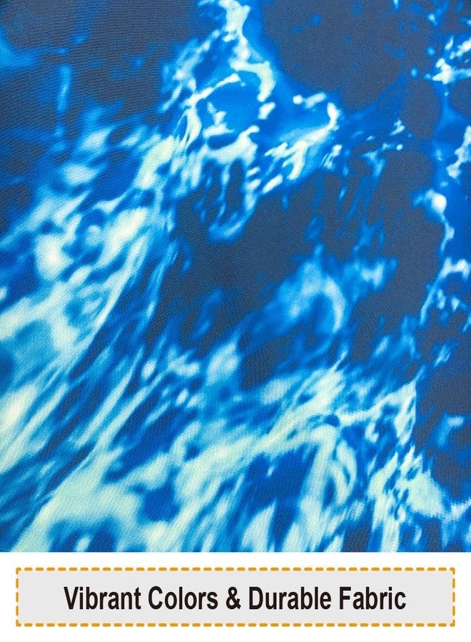 Baccessor Ocean Sea Shower Curtain Tropical Underwater Blue Ocean Water Waves Seascape Bright Sunshine Through Deep Blue Sea View Waterproof Polyester Fabric Shower Curtains,72 x 72 Inch - Image 2