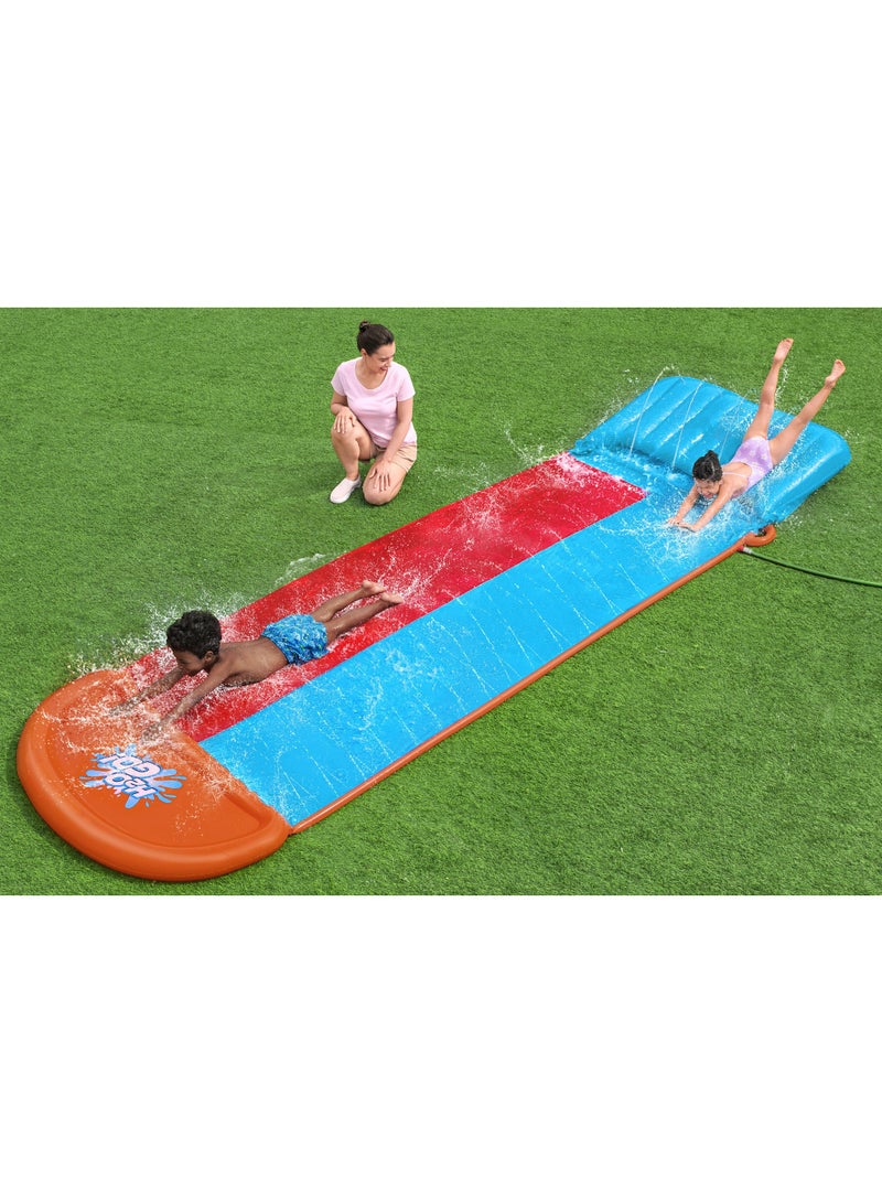 Bestway H2Ogo Water Slide Tsunami Splash Ramp 488cm | Summer Water Slip | With Built-in Sprinklers | Summer Water Toy for Backyard | Kids and Adults - Image 2