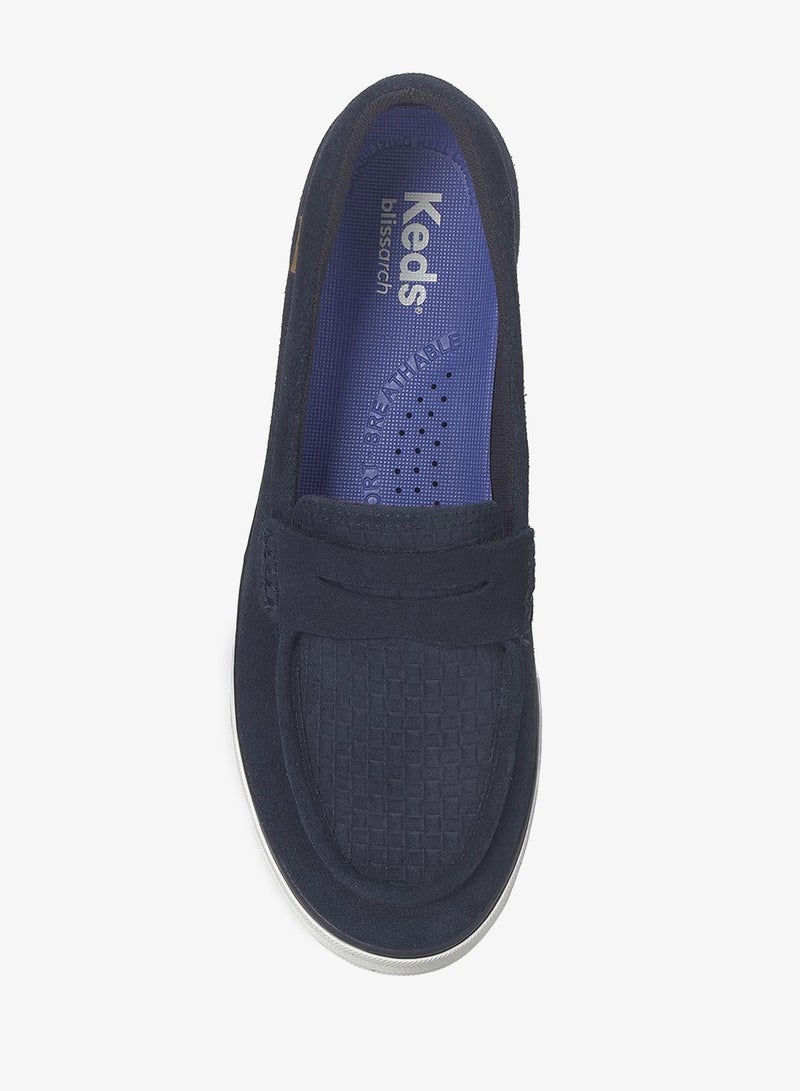 Keds Women's Center III Loafer Suede Casual Loafer Navy - Image 5