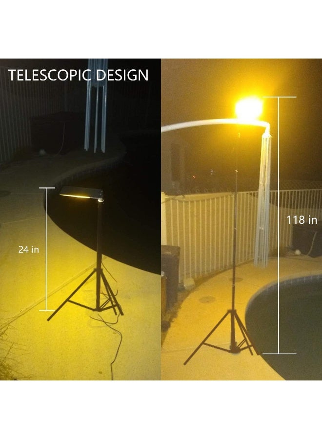 Conpex Led Camping Light, Outdoor Light With Telescopic Tripod 1000W 6900Lm Remote Control For Fishing Garden Emergency Car Repair - Image 2
