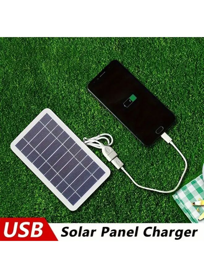 لوحة شحن USB تعمل بالطاقة الشمسية بقدرة 2 واط محمولة للتخييم في الهواء الطلق والسفر والطوارئ الكهربائية - Image 2