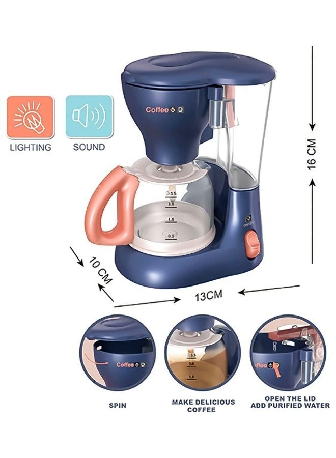 Kids' Cafe Machine role-playing pretend that kitchen appliances are imaginative, Creative Coffee Maker Toy pretend to play kitchen appliances toy sets with Realistic Action Light and Sounds  Espress - Image 3