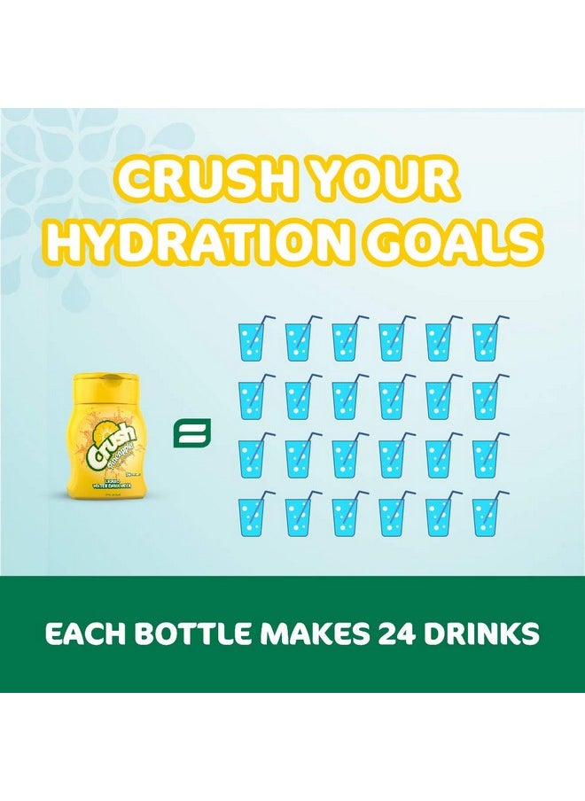 Crush Crush, Pineapple, Liquid Water Enhancer - New, Better Taste! (4 Bottles, Makes 96 Flavored Water Drinks) - Sugar Free, Zero Calorie  - Image 3