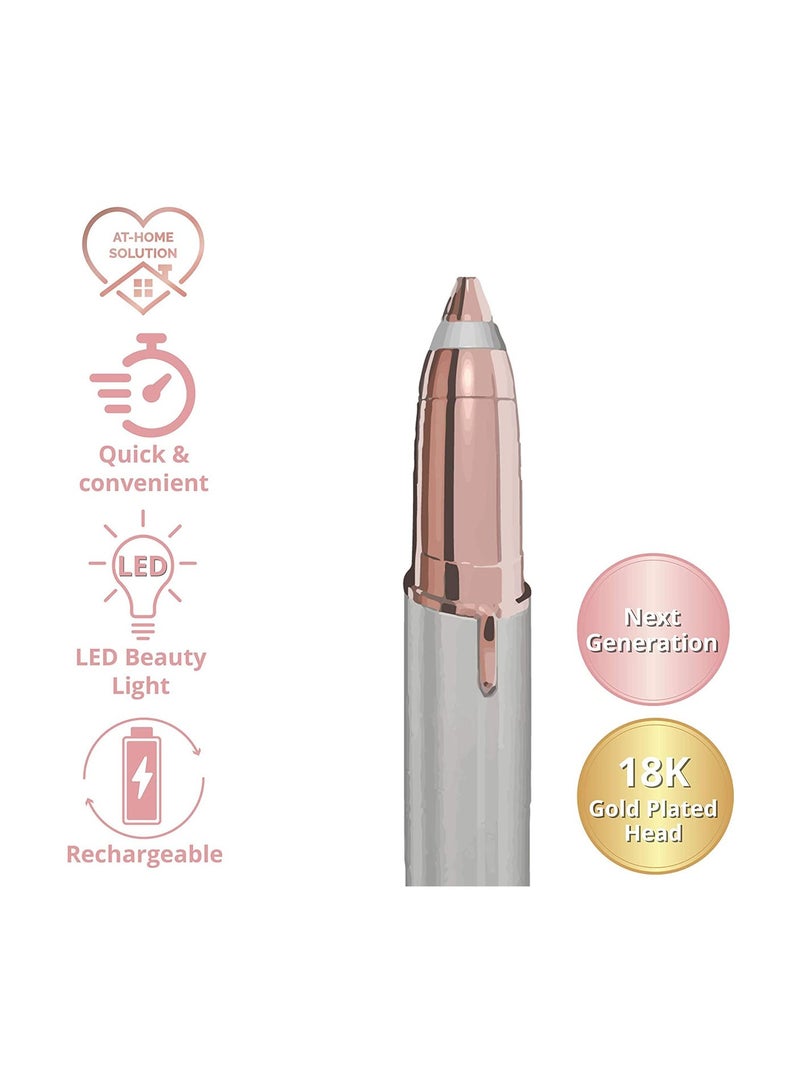Eyebrow Hair Trimmer Rechargeable White