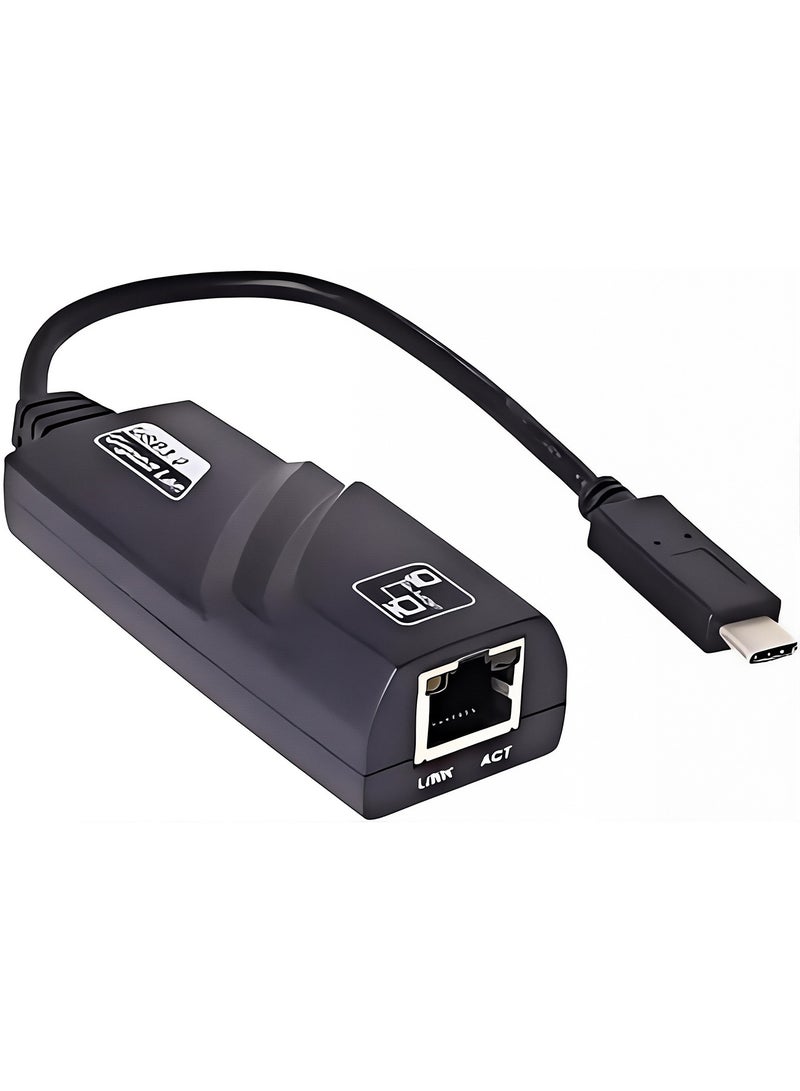 Type-C 3.1 to Gigabit Ethernet Adapter - Wired RJ45 100/1000M LAN Network Adapter Compatible with MacBook, Chromebook, Windows 10, Linux, Mac OS, Chrome OS, Nintendo Switch - Image 3