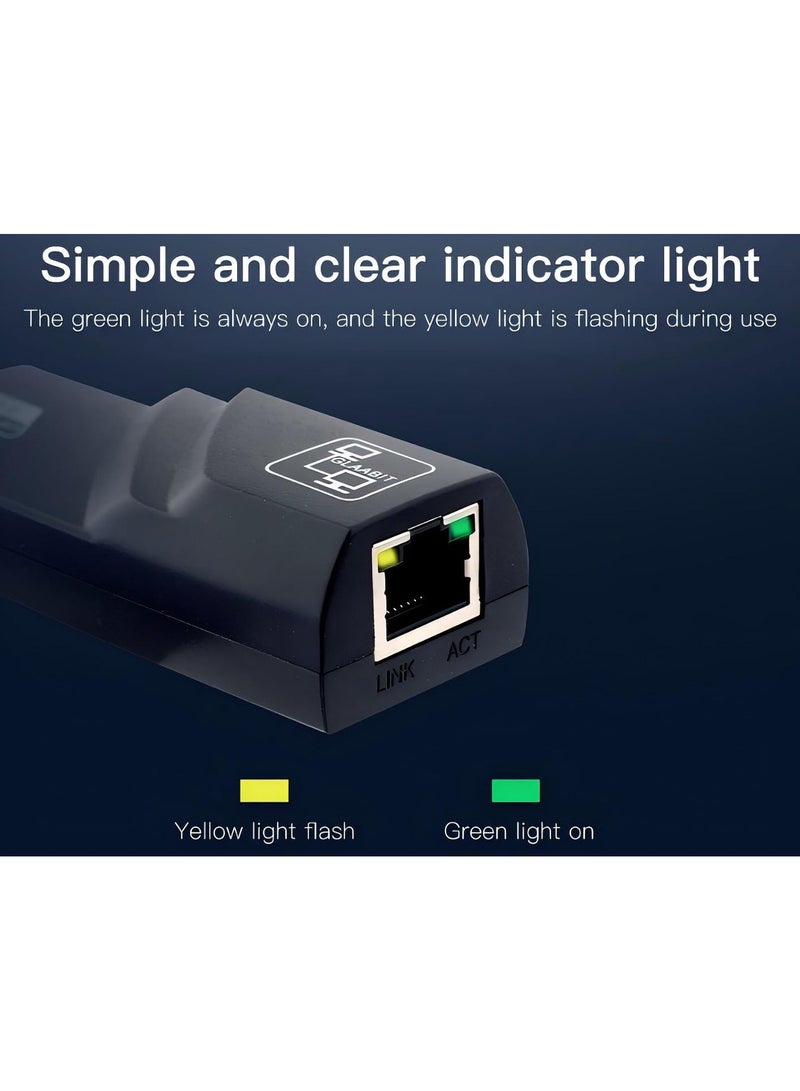 Type-C 3.1 to Gigabit Ethernet Adapter - Wired RJ45 100/1000M LAN Network Adapter Compatible with MacBook, Chromebook, Windows 10, Linux, Mac OS, Chrome OS, Nintendo Switch - Image 5