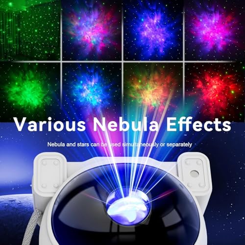 Desidiya® Astronaut Light Projector – 360° Galaxy Star Projector with Timer & Remote Control, Ideal for Bedroom Ceiling, Home Decor, and Parties (Corded Electric) - Image 2