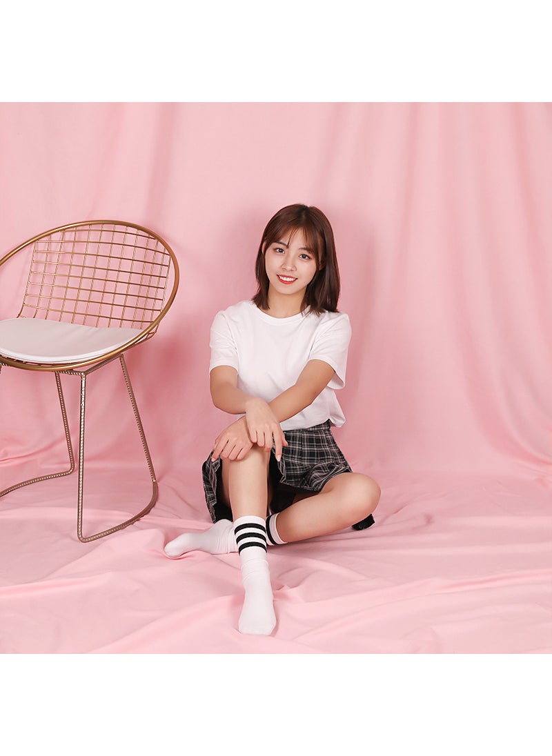 Generic - Premium Photography Backdrops INS Style in Black and WhiteLight powder 2x 2.4 m is suitable for shooting half-body and children to send 4 non-Mark nail clips. Light powder 2x 2.4 m is suitable for shooting half-body and children to send 4 non-Mark nail clips. - Image 1