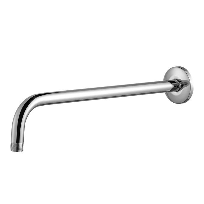 SHOWER ARM WITH FLANGE 16 IN WALL MOUNT REPLACEMENT ANGLE SHOWER HEAD ARM WALLMOUNTED FOR FIXED SHOWER HEAD HANDHELD SHOWERHEAD CHROME