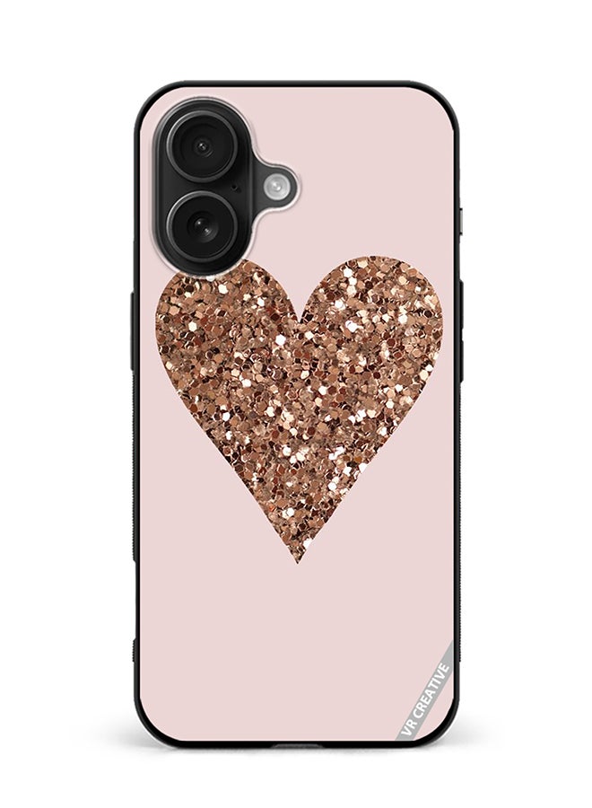 Protective Case Cover For Apple iPhone 16 Plus Sparkling Love Design Multicolour