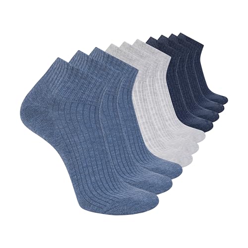 Skechers Men's 10-Pack Half Terry Classic Quarter Crew Socks, Comfort-Fit & Cushioned Footbed - Image 1