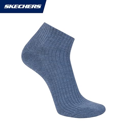 Skechers Men's 10-Pack Half Terry Classic Quarter Crew Socks, Comfort-Fit & Cushioned Footbed - Image 5