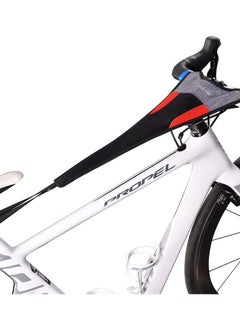 Bicycle Trainer Sweat Net Frame Guard Absorbs Sweat Black Red
