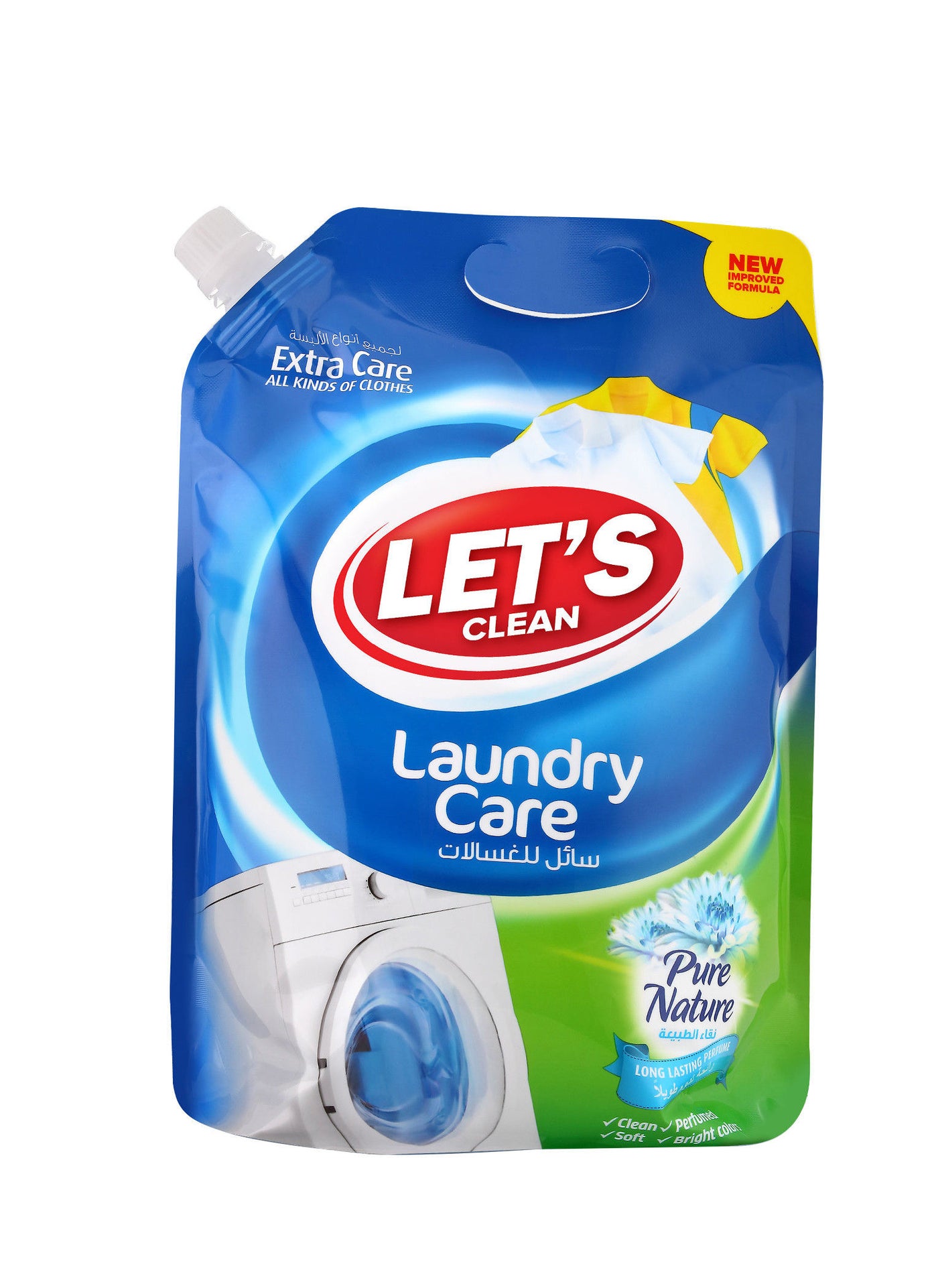 LET'S CLEAN Liquid Detergent Colored Clothes 2L Pure Nature